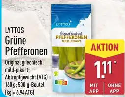 Aldi Nord LYTTOS Grüne Pfefferonen Angebot