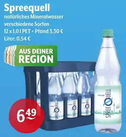 Getränke Hoffmann Spreequell natürliches Mineralwasser Angebot