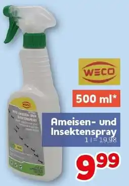 CENTERSHOP WECO Ameisen- und Insektenspray Angebot