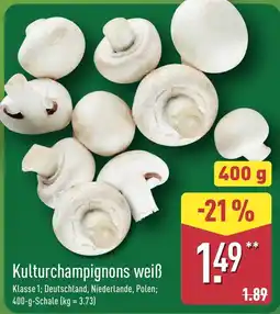 Aldi Nord Kulturchampignons weiß Angebot