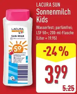 Aldi Nord LACURA SUN Sonnenmilch Kids Angebot
