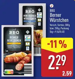 Aldi Nord BBQ Berner Würstchen Angebot
