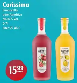 Getränke Hoffmann Carissima Limoncello oder Aperitivo Angebot