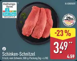 Aldi Nord Schinken-Schnitzel Angebot