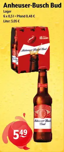Getränke Hoffmann Anheuser-Busch Bud Lager Angebot