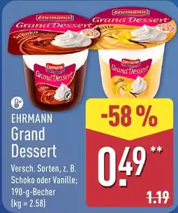 Aldi Nord Ehrmann Grand Dessert Angebot