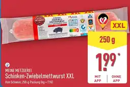 Aldi Nord MEINE METZGEREI Schinken-Zwiebelmettwurst XXL Angebot