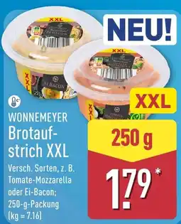Aldi Nord WONNEMEYER Brotaufstrich XXL Angebot