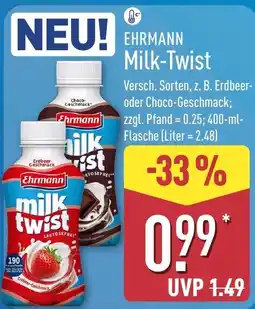 Aldi Nord Ehrmann Milk-Twist Angebot