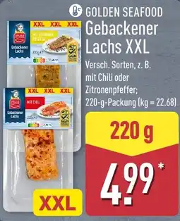 Aldi Nord GOLDEN SEAFOOD Gebackener Lachs XXL Angebot