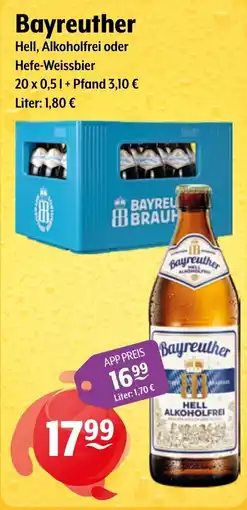 Getränke Hoffmann Bayreuther Hell Alkoholfrei Angebot