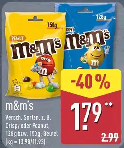 Aldi Nord m&m's Angebot