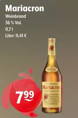 Getränke Hoffmann Mariacron Weinbrand Angebot