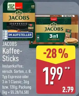 Aldi Nord Jacobs Kaffee-Sticks Angebot