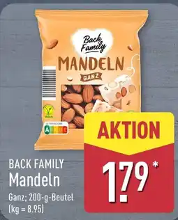 Aldi Nord Back Family Mandeln Angebot