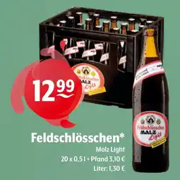 Getränke Hoffmann Feldschlösschen Malz Light Angebot