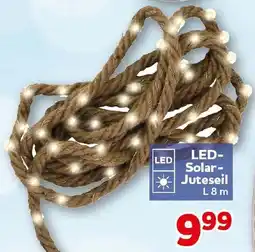 CENTERSHOP LED-Solar-Juteseil Angebot