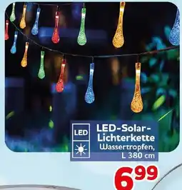 CENTERSHOP LED-Solar-Lichterkette Wassertropfen Angebot