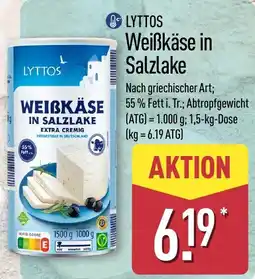 Aldi Nord LYTTOS Weißkäse in Salzlake Angebot