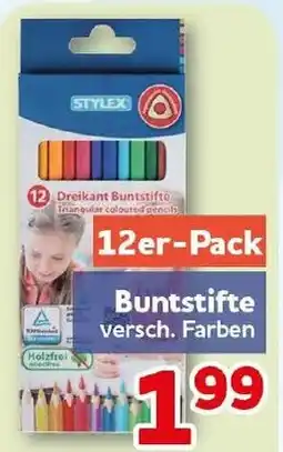 CENTERSHOP STYLEX Dreikant Buntstifte Angebot