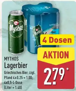 Aldi Nord Mythos Lagerbier Angebot
