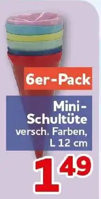 CENTERSHOP Mini-Schultüte Angebot