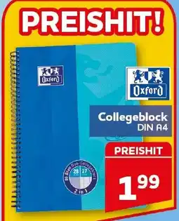 CENTERSHOP Oxford Collegeblock DIN A4 Angebot