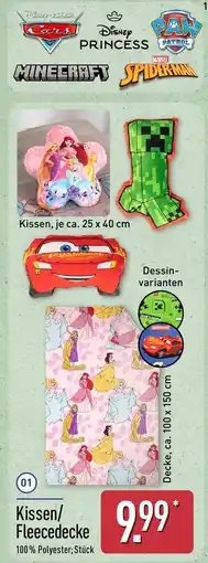 Aldi Nord Kissen/Fleece Decke Angebot