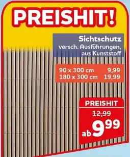 CENTERSHOP Sichtschutz Angebot