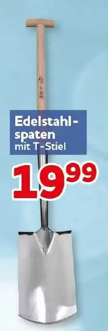 CENTERSHOP Edelstahl-spaten mit T-Stiel Angebot