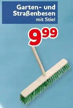 CENTERSHOP Garten- und Straßenbesen mit Stiel Angebot