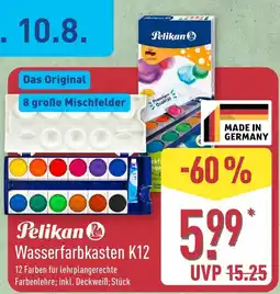 Aldi Nord Pelikan Wasserfarbkasten K12 Angebot
