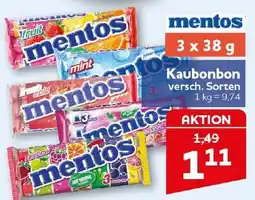 CENTERSHOP mentos Kaugummi Angebot