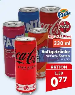 CENTERSHOP Softgetränke versch. Sorten Angebot