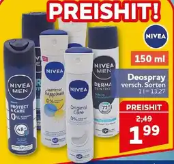 CENTERSHOP NIVEA Deospray Angebot