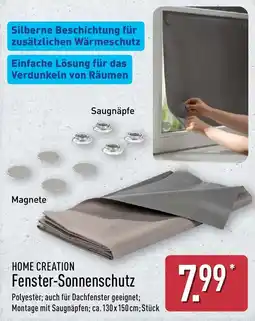 Aldi Nord HOME CREATION Fenster-Sonnenschutz Angebot