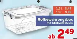 CENTERSHOP Aufbewahrungsbox mit Klickverschluss Angebot
