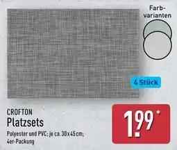 Aldi Nord CROFTON Platzsets Angebot