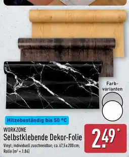 Aldi Nord WORKZONE Selbstklebende Dekor-Folie Angebot