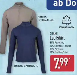 Aldi Nord CRANE Laufshirt Angebot