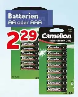 CENTERSHOP Camelion Batterien AA oder AAA Angebot