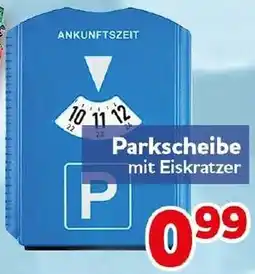CENTERSHOP Parkscheibe mit Eiskratzer Angebot