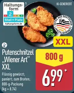 Aldi Nord Putenschnitzel „Wiener Art“ XXL Angebot