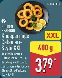 Aldi Nord GOLDEN SEAFOOD Knusperringe Calamari-Style XXL Angebot