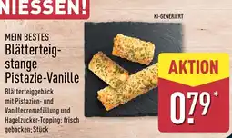Aldi Nord MEIN BESTES Blätterteig-stange Pistazie-Vanille Angebot