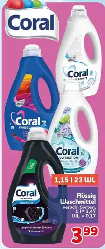 CENTERSHOP Coral Flüssig Waschmittel Angebot