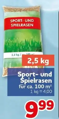 CENTERSHOP Sport- und Spielrasen Angebot