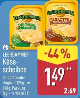 Aldi Nord LEERDAMMER Käsescheiben Angebot