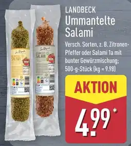 Aldi Nord LANDBECK Ummantelte Salami Angebot