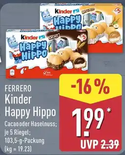Aldi Nord FERRERO Kinder Happy Hippo Angebot